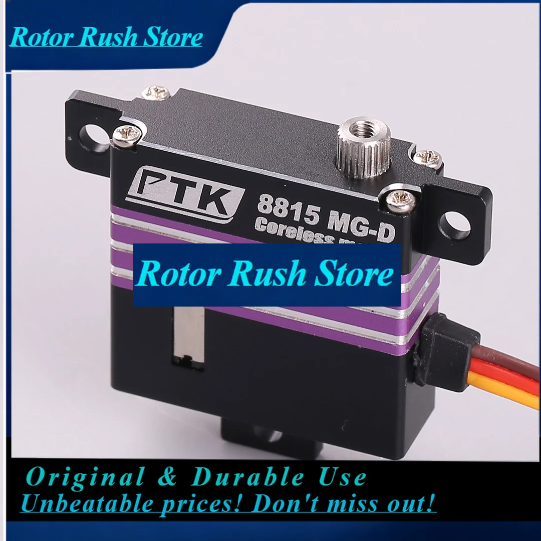 RoRuSPTK 8815 MG-D 15kg Programmable Full Metal Servo For Glider RC Model Airplane KST X10min - Durable Aircraft Servo