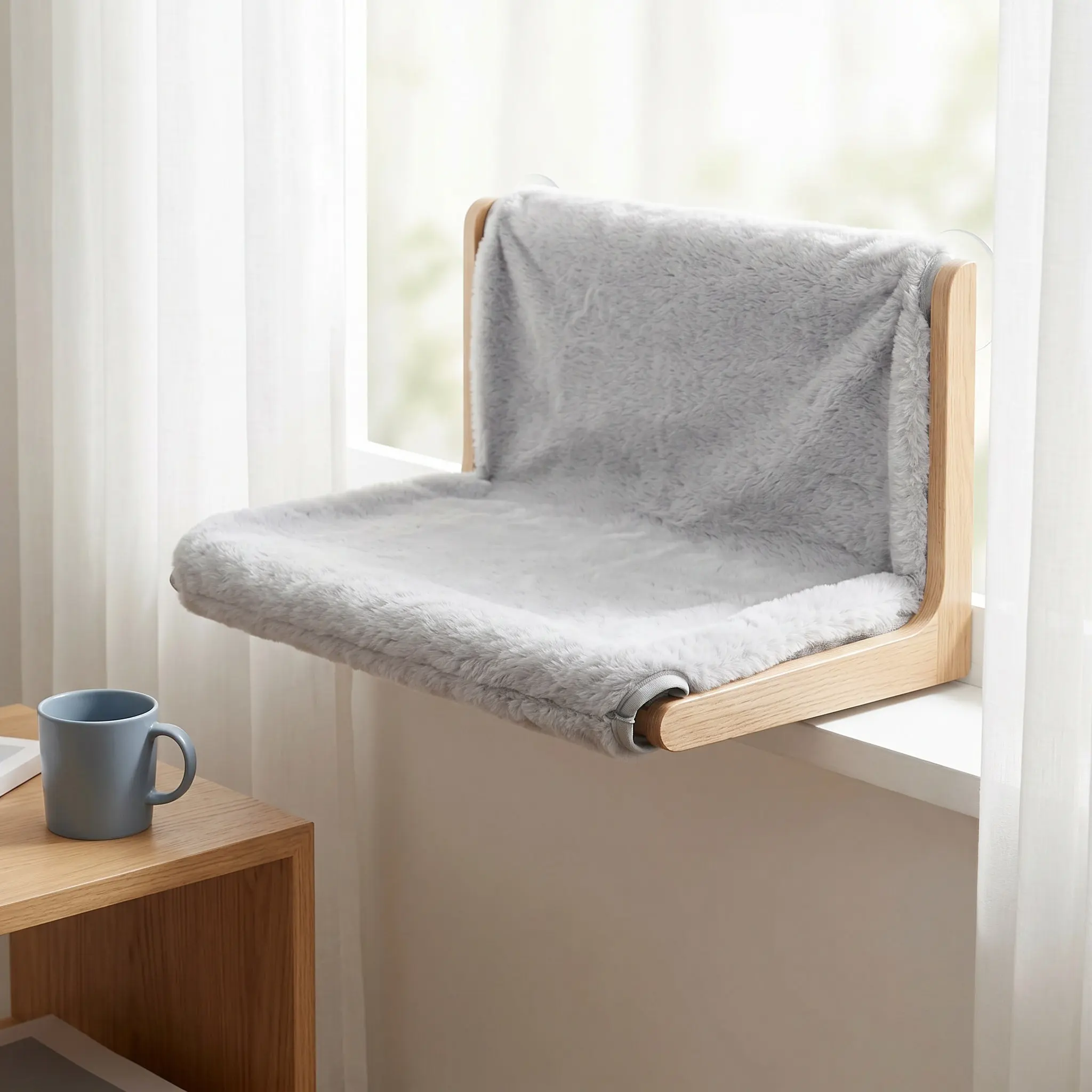 Cat Hammock Bed Cover Cordless Sleeve Detachable Breathable Window Perch Cloth Replacement