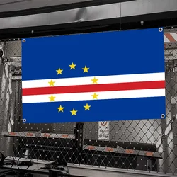 1pc Cape Verde Flag Flags And Banners Four Hole Flag Polyester Outdoor Decor Room Aesthetic