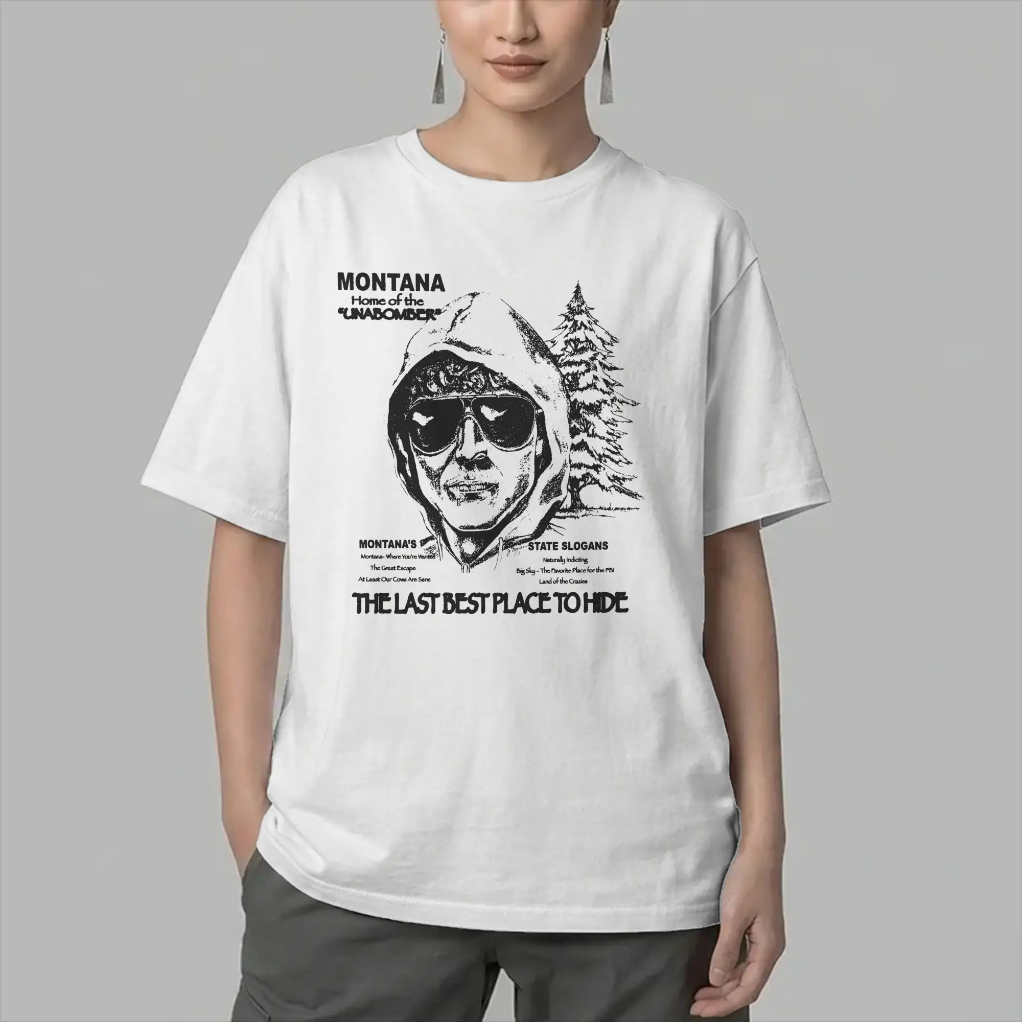 The Unabomber Ted Kaczynski Men's T Shirt  Creative Tees Short Sleeve Round Collar T-Shirt Pure Cotton New Arrival Tops