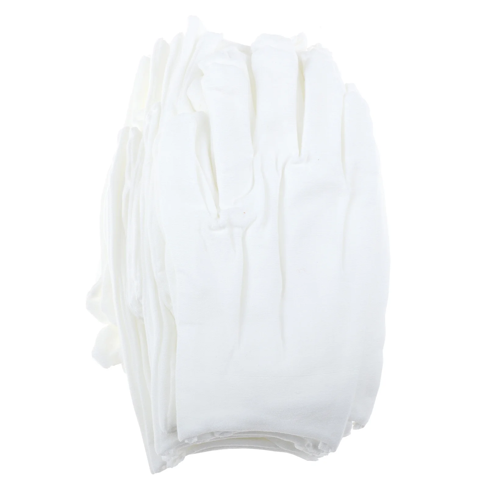 12 قطعة قفازات غزل القطن قابلة لإعادة الاستخدام خفيفة الوزن قابلة للتنفس وامتصاص العرق لفحص المجوهرات والعناية باليدين الجافة متعددة الأغراض