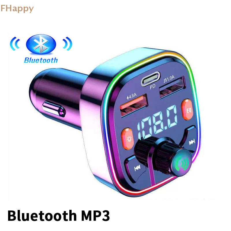 

Car Charger True 3.1A Dual USB Port PD FastCharging MP3 Music TF Card U Disk AUX Player