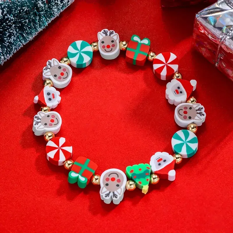 Europe and America Christmas Soft Ceramic Bracelet UNISEX Christmas Eve Joy Party Jewelry Bracelet