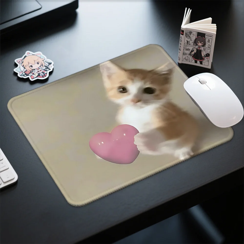 Mosepad Kawaii Funny Cat Computer Mat Desk Accessories Pc Gamer  Mousepad Company Game Mats Mouse Anime Mause Table Decoration view 5