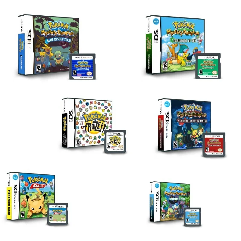 Pokemon Series DS Game Cartridge Video Game Console Card Platinum Pearl Diamond HeartGold SoulSilver for NDS 3DS