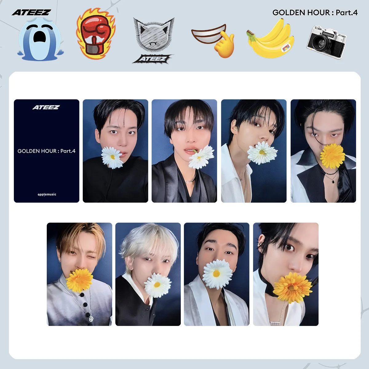 8Pcs/Set Idol Boy ATEEZ HD Print Photo Lomo Card Hongjoong Seonghwa Yunho Yeosang San Mingi Wooyoung Jongho Fan Collection Gift