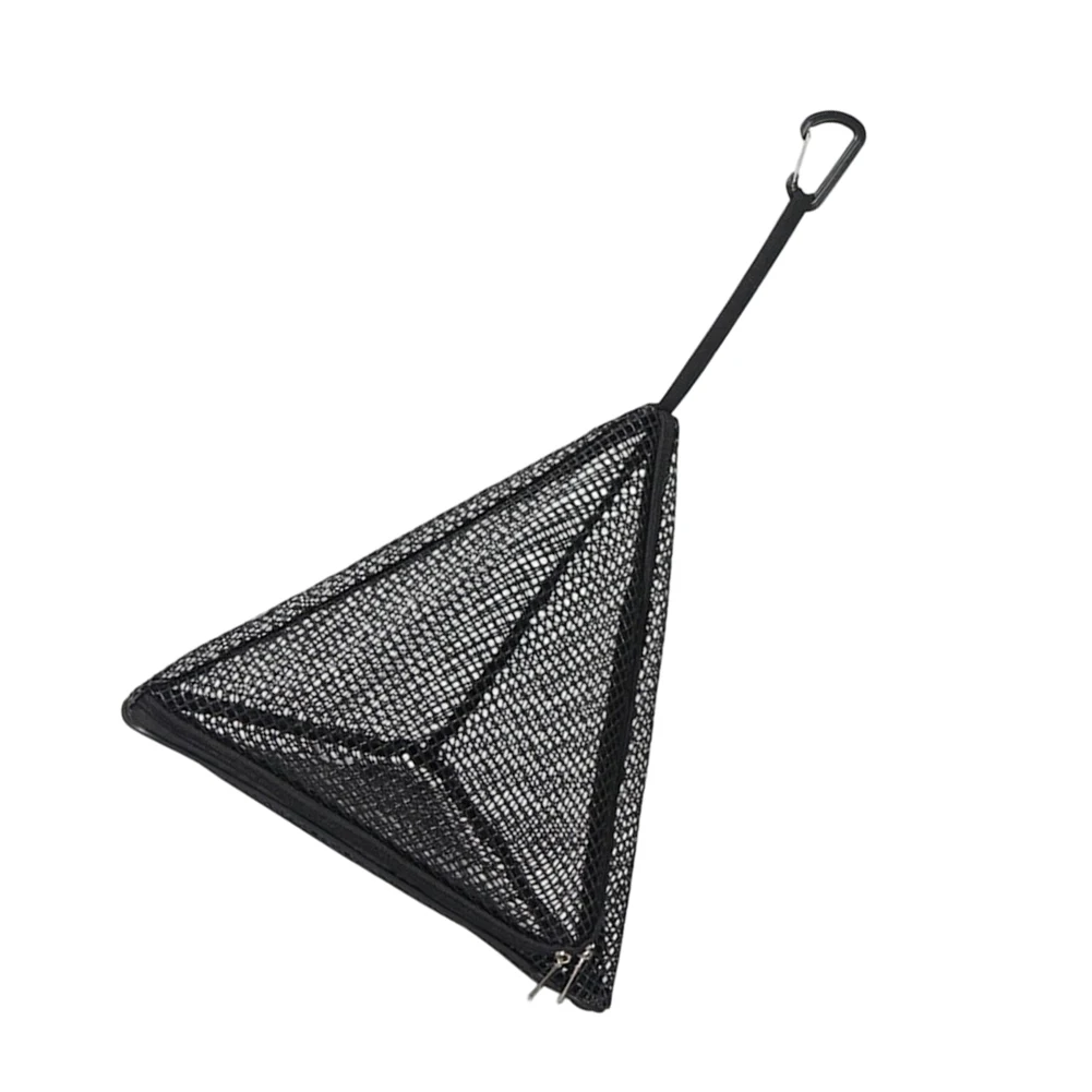 Outdoor Triangle Mesh Hanging Basket with Hook for Camping Picnic Tableware Food Fruit Sun Drying and Organization
