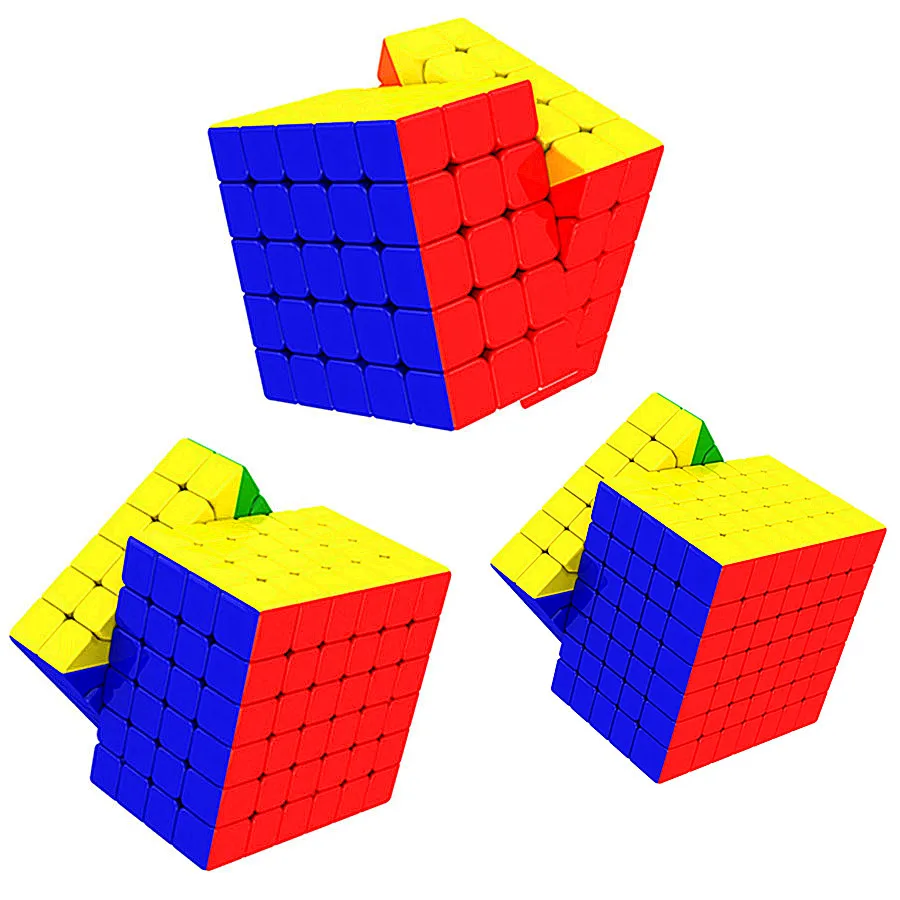 Yongjun Rui Series Cube magique pour enfants, Ruichuang 5x5 Ruishi 6x6 Ruifu 7x7, Puzzle de vitesse, Jouet pour enfants