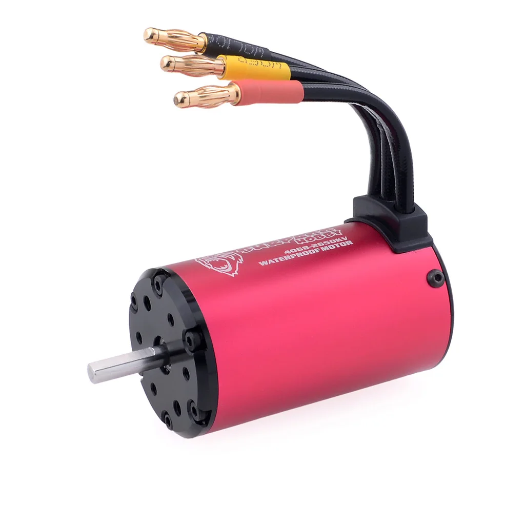 Surpass Hobby KK 4068/4076 Waterproof Brushless Motor 1700/2000/2250KV 5.0mm Shaft for RC 1/8 Drift Racing Off-road Climbing Car