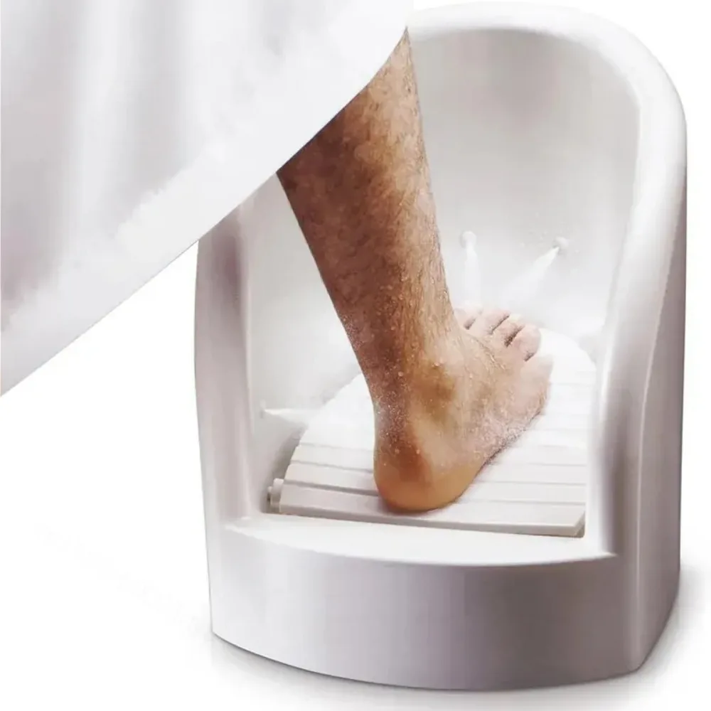 for Press spray rinse foot washer plastic foot wash basin foot bath spa pedicure soak tub home care cleaning tool accessory - view 2