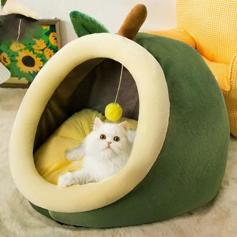 

Autumn and winter warm pet nest universal semi-closed removable washable