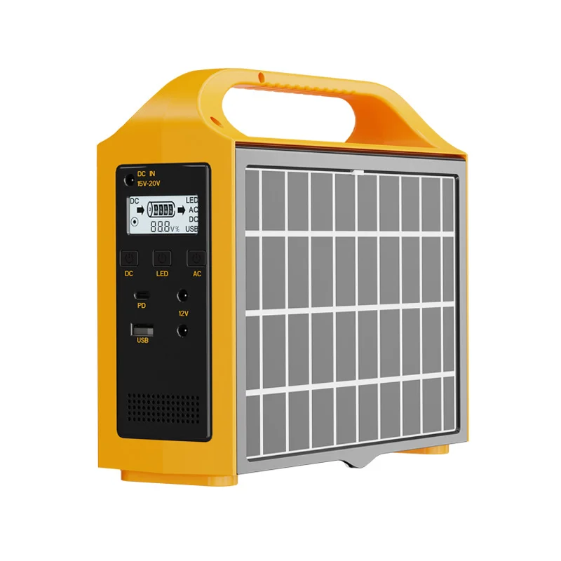 Estación de energía de 76,8Wh, batería LiFePo4, generador Solar de 100W, almacenamiento, Banco de energía de 220V/110V con Panel Solar para viajes de acampada