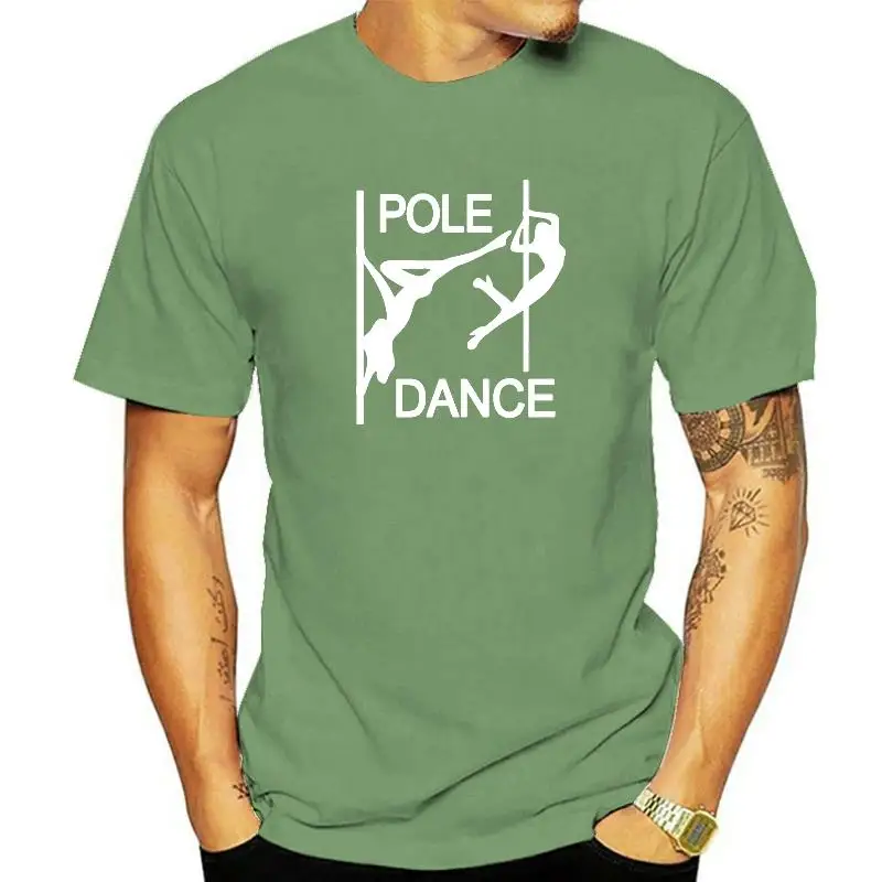 Pole Dance funny T-shirt men cotton aesthetic Tee Shirt man Harajuku oversized graphic T Shirt men loose streetwear men clothing