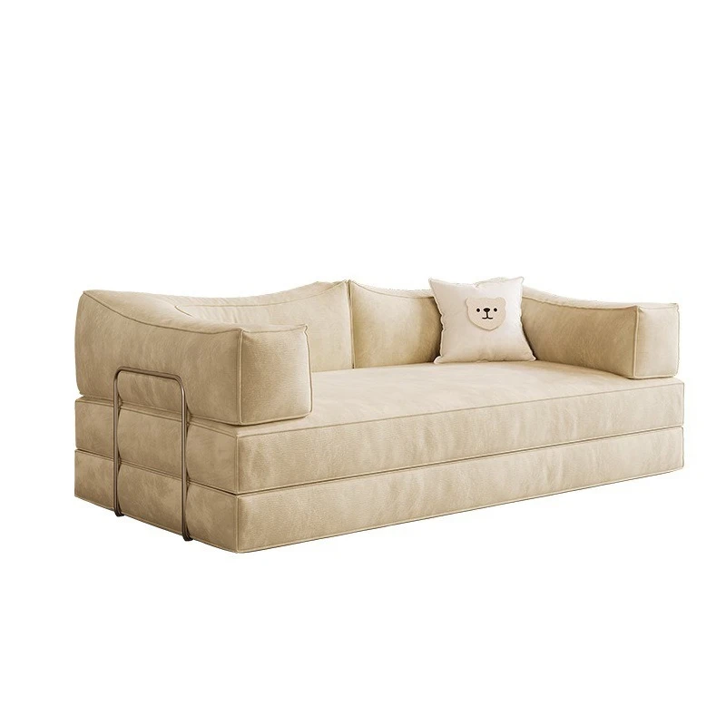 

Bedroom bed antique living room folding module sofa invisible bed retro fabric sofa