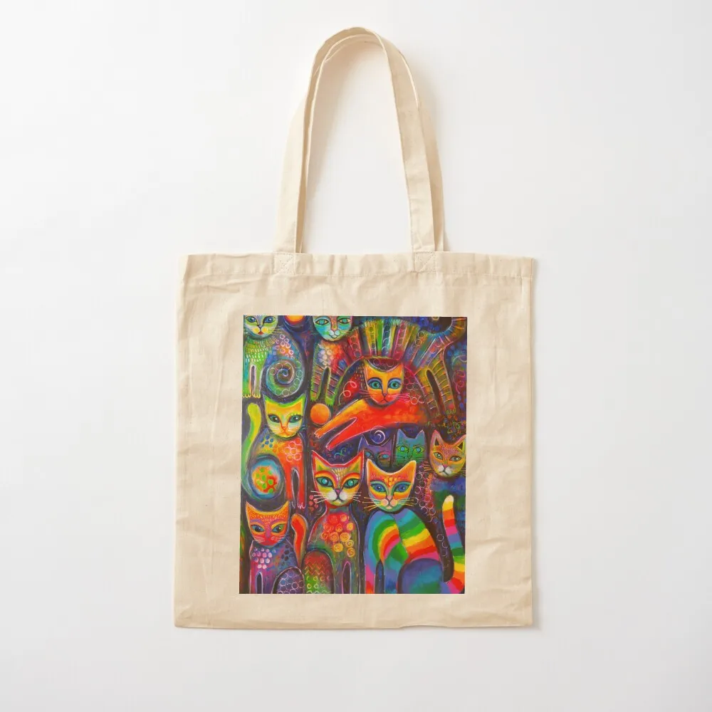 

Rainbow cats acrylics Tote Bag the tote bag tote bags cloth bags Canvas Bag