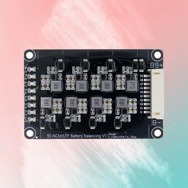 1.2a 9s equalizador ativo balanceador módulo equalizador li-ion lifepo4 bateria de lítio balanceador ativo bms transferência de energia