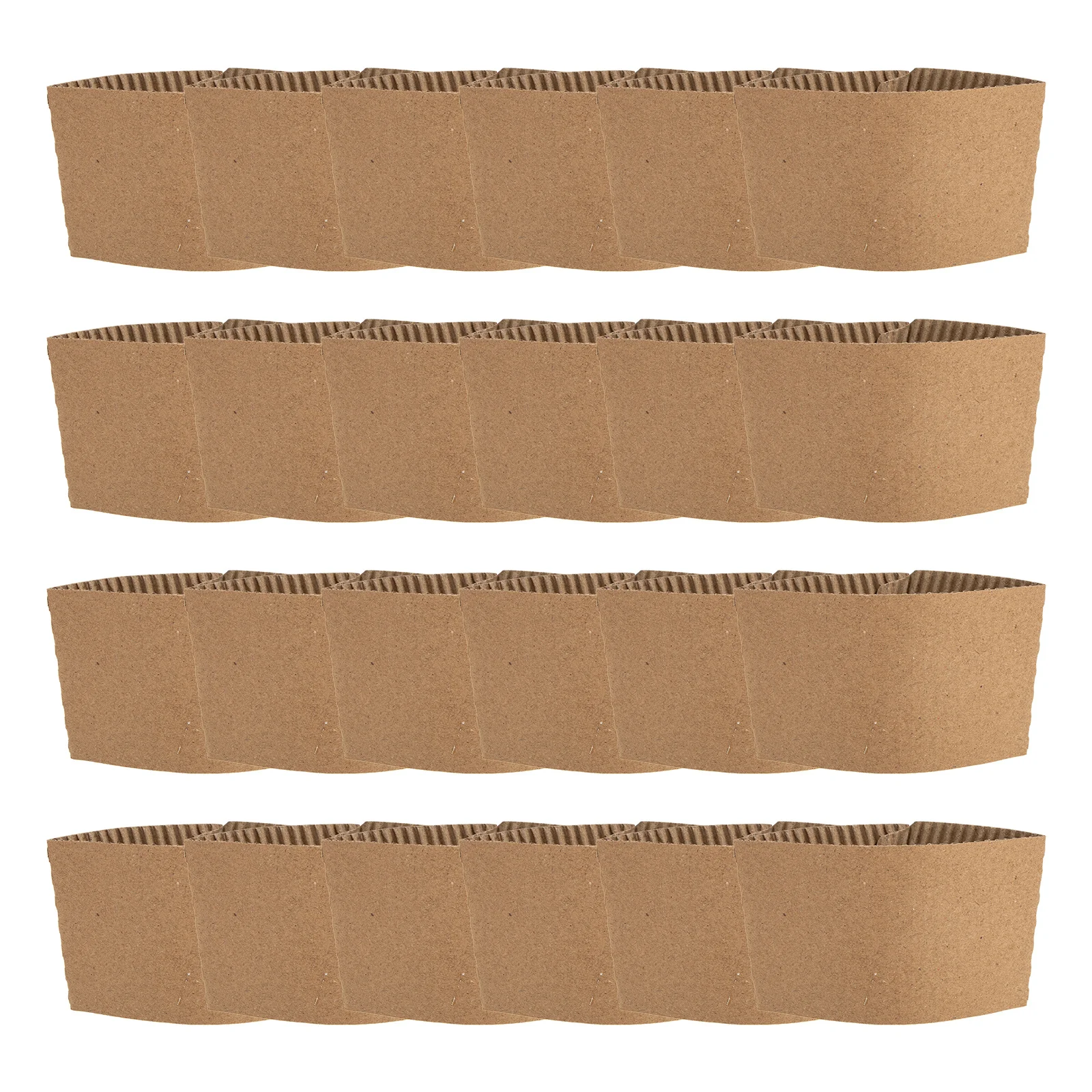 

50Pcs Simple Elegant Cup Sleeves Heat Resistant Protective Coasters Home Restaurant Coffee Cup Sleeve Bottle Protector