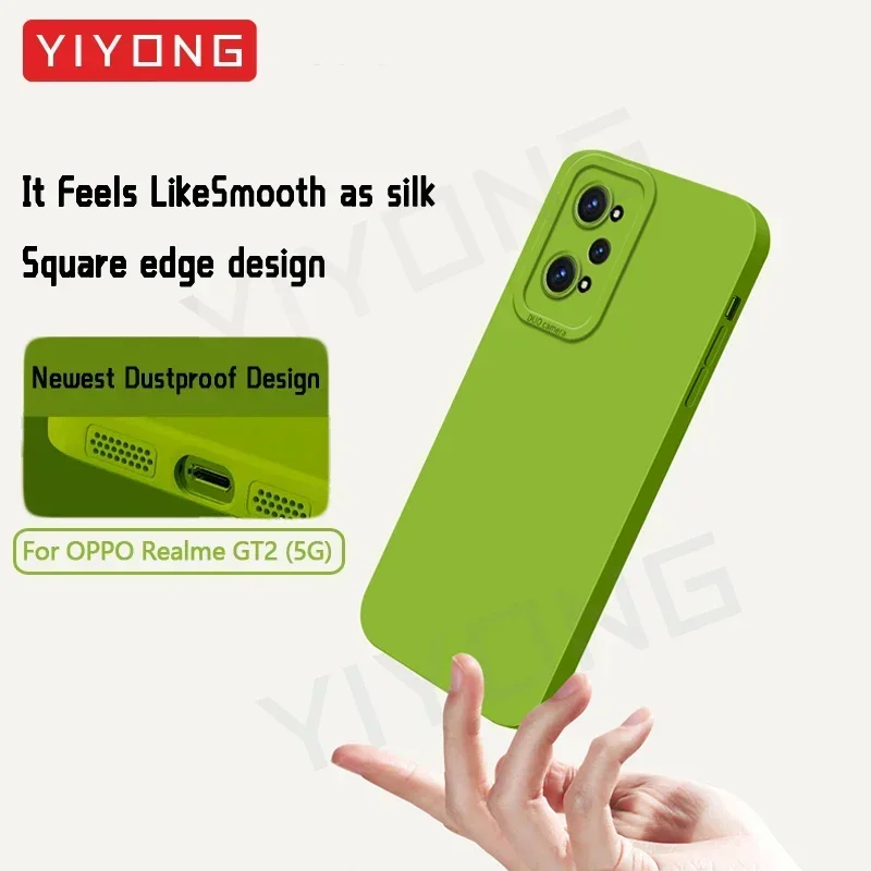 For Realme GT Neo5 Case YIYONG Liquid Silicone Soft Cover For OPPO Realme GT5 GT3 GT2 Pro Master GT Neo 5 3 3T 2 Neo3 Neo2 Cases