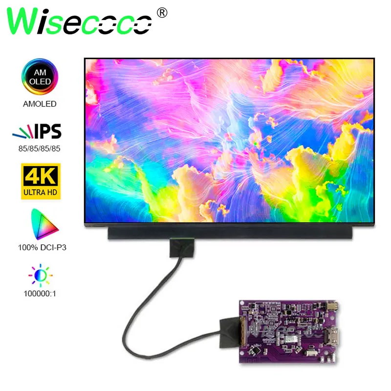 OLED Screen Display 15.6 Inch 4K AM-OLED Tablet Raspberry Pi Touchscreen IPS 3840x2160 UHD Amoled Display With EDP Driver Board