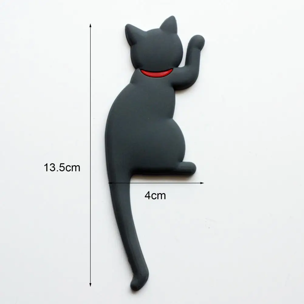 Creative Fridge Magnet Sticker Hook Long Lasting Cartoon Animal Shape Japanese Style Cat Tail Magnetic Hanger for Household