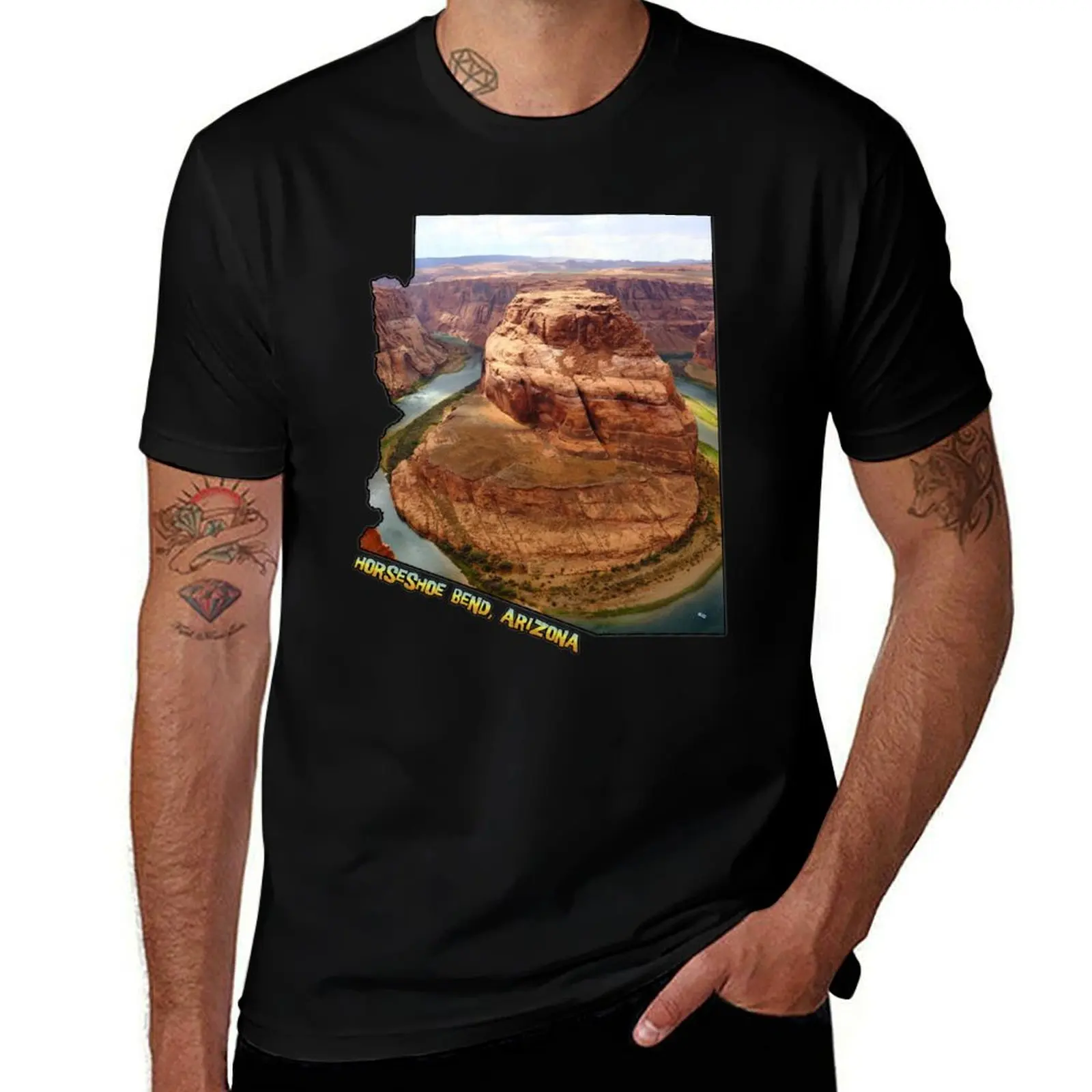 

Arizona (Horseshoe Bend) T-Shirt printed t shirts for man t shirt man casual essential t shirt T-Shirt