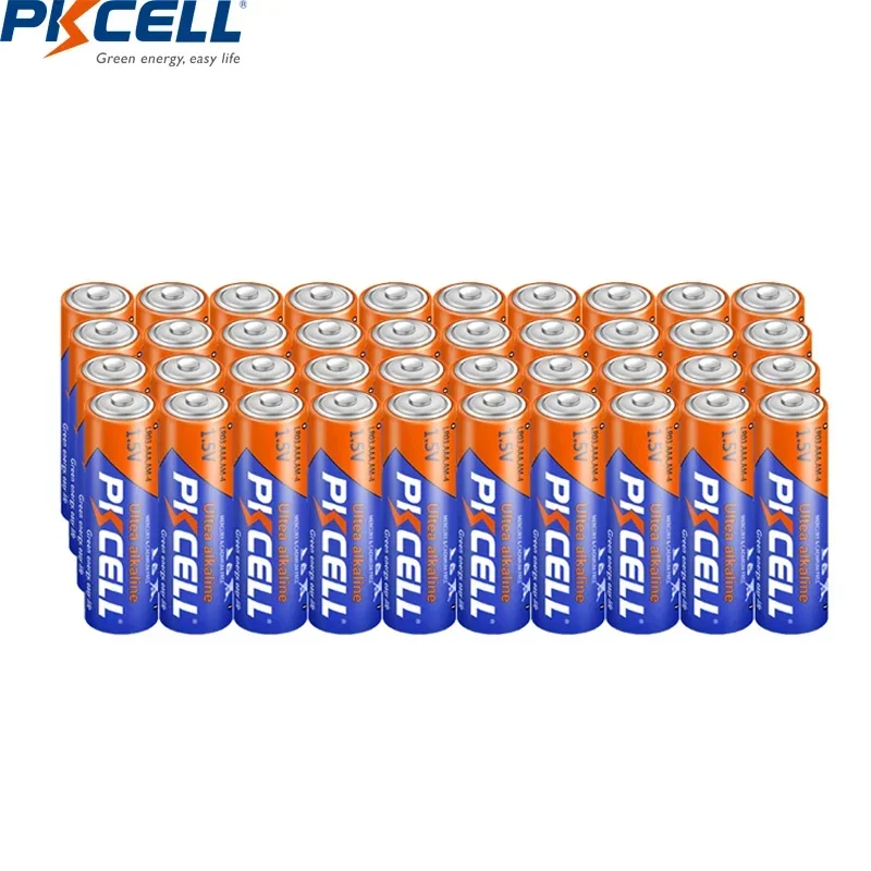 

40pcs PKCELL 1.5V AAA Alkaline Battery LR03 for Remote Control Toy Flashlight Smart Door Lock Clock Mouse Dry Primary Battery