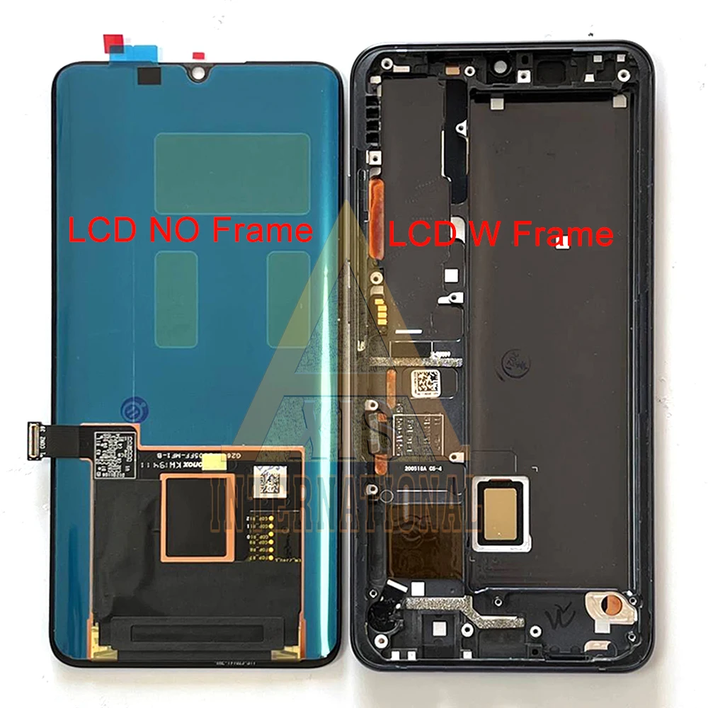 

Original Amoled For Xiaomi Mi Note 10/Mi Note 10 Lite LCD Display Screen Touchl Digitizer Frame For Xiaomi Note 10 Pro CC9 Pro