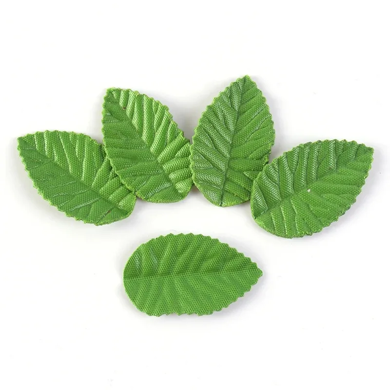 200Pcs Of Green Artificial Flower Leaves Used For Wedding Home Decoration Garden Window Decor DIY Flower Wreath Accessories