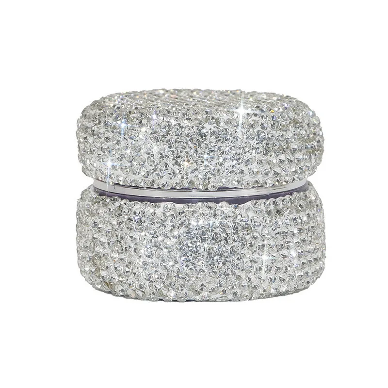 New 10ml Portable Travel Foundation Lotion Bottle With High Appearance Level And High-end White Diamond Acrylic Packaging Cans