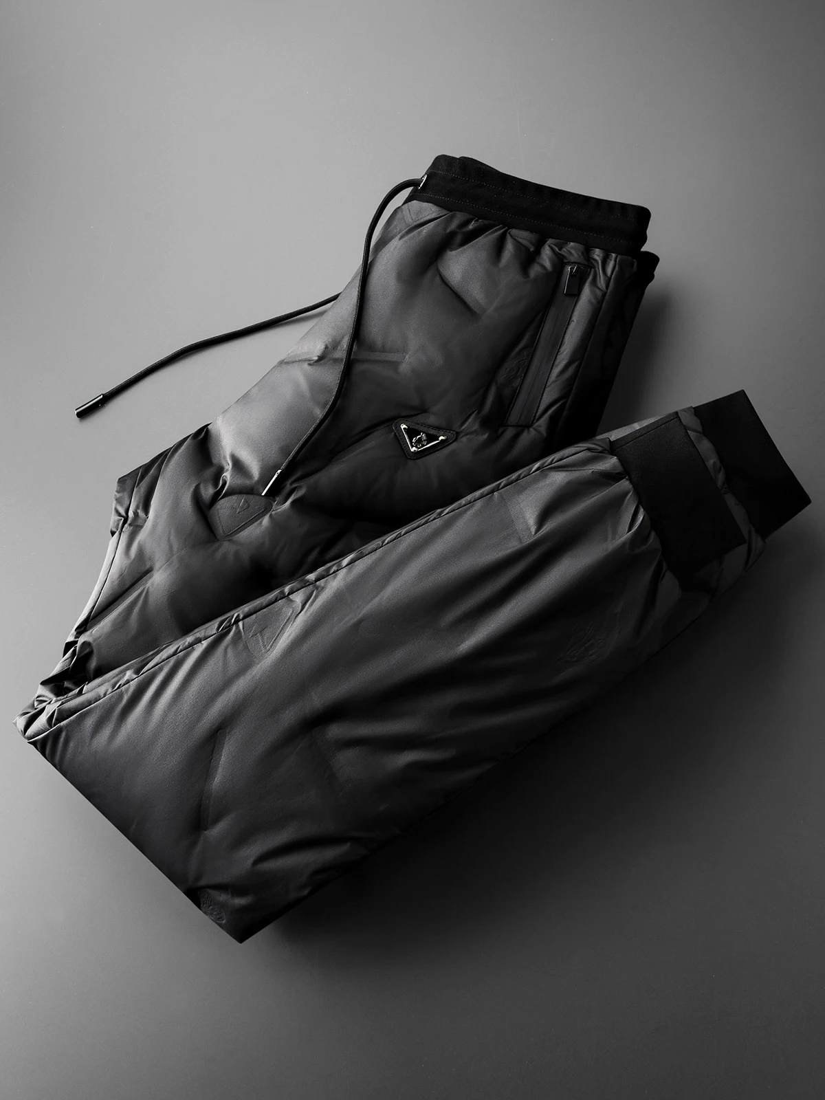 

Winter High-End Outdoor Windproof Waterproof Thi Warm High-loft White Goose down Casual Slim Fit Durable down Pants Men's O...