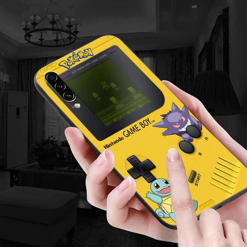 GameBoys Pokemon Pikachu Soft Cases For Samsung Galaxy A30 A30S A50 A50S A10 A70 A70S A20S A90 A10 A40 A7 A9 2018 Silicone Cover