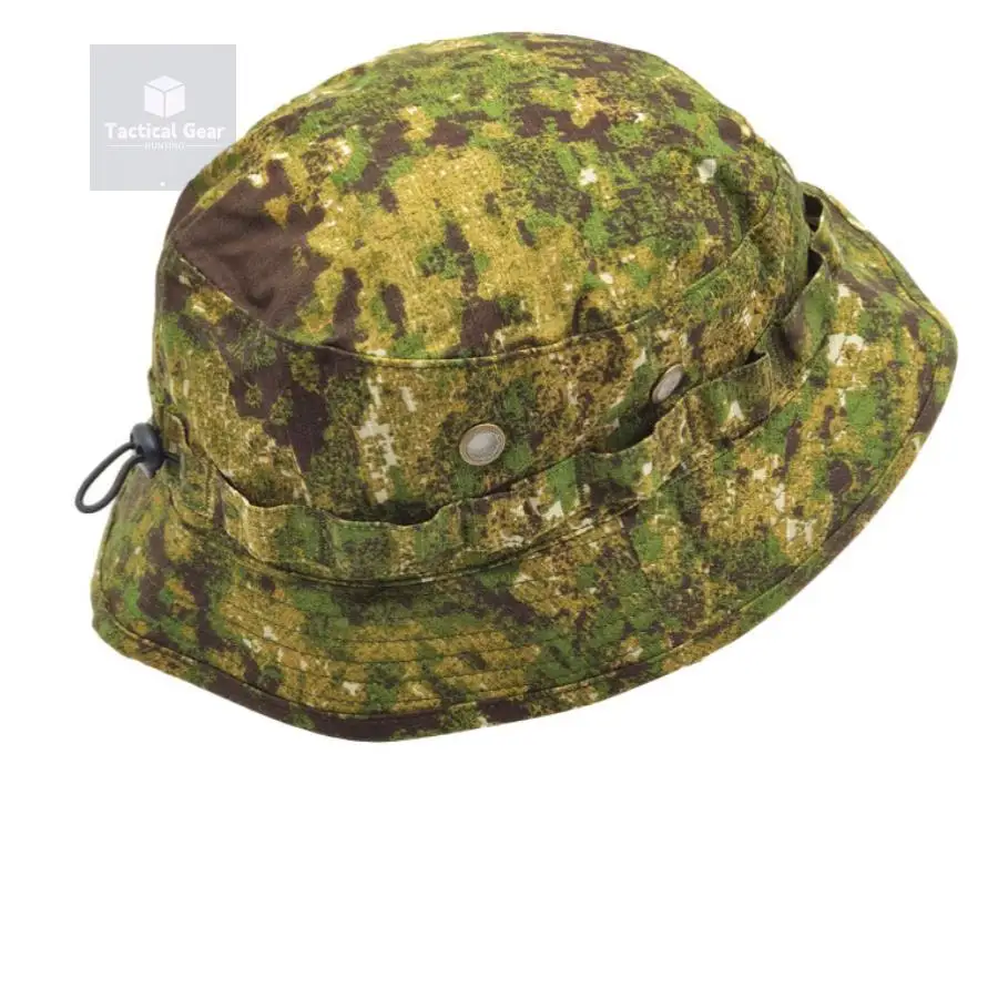 Short Brim Bush Hat Green Zone Camouflage Shade Waterproof Wear Breathable Tactical Fisherman Cap