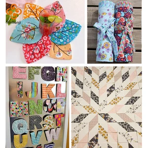 DIY Patchwork -Stoff mit rosa Rosenmuster, Material für Haarbögen, Quiltnähung, Puppenmitte, Sammelalbum, Zubehördekoration 8 Hauptverkäufe Rose Stempel - №2