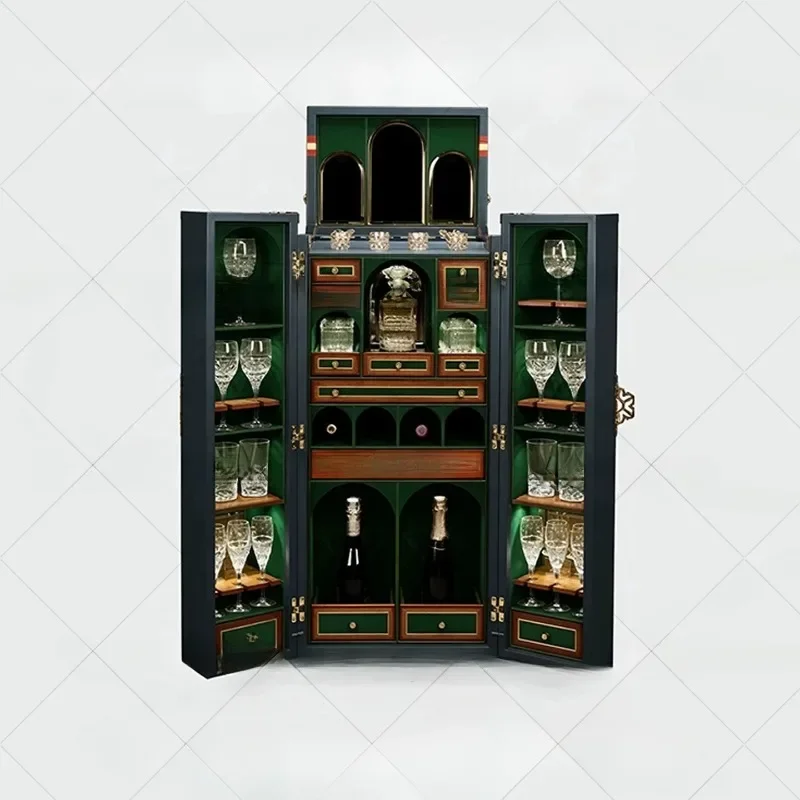 cabinet living room large capacity multi-layer display cabinet villa luxury design light luxury removable wine cabinet