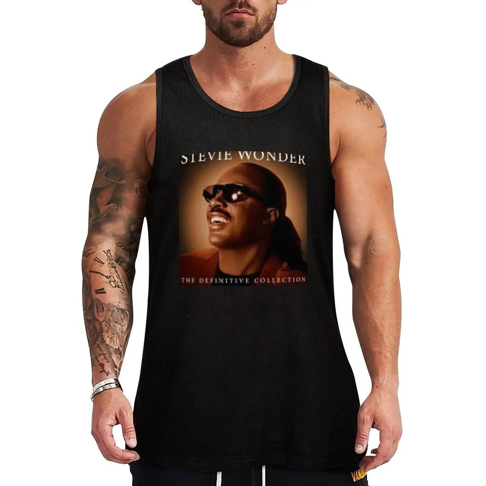 

STEVIE WONDER Tank Top Japanese t-shirt best selling products Men's gym t-shirt fitness clothing for men