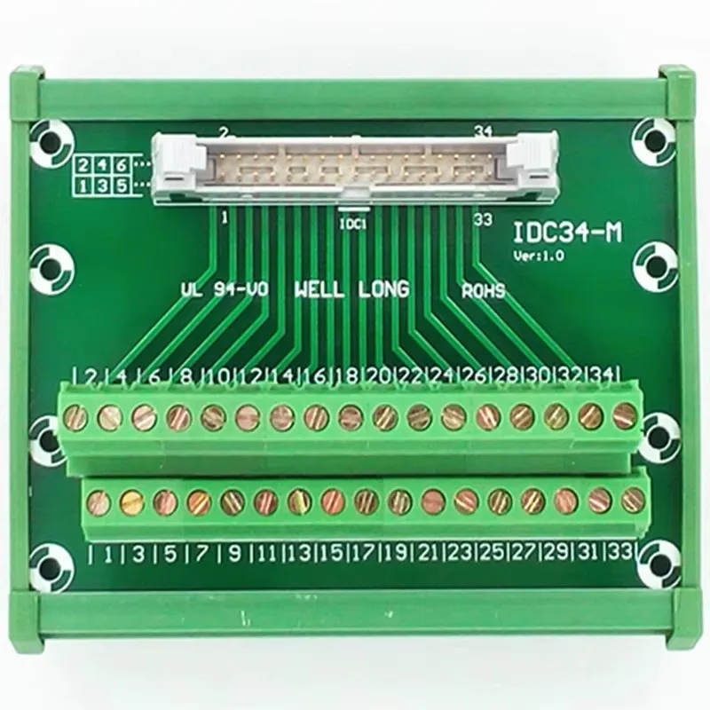 

IDC-34 DIN Rail Mounted Interface Module.