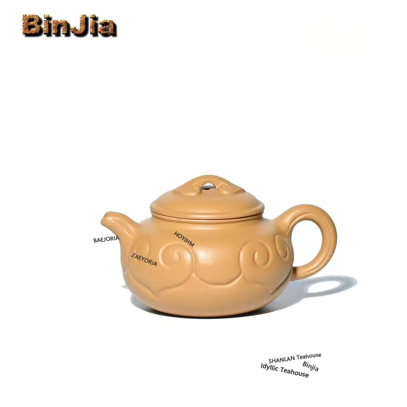 140ml Exquisite Yixing Purple Clay Teapots Handmade Antique Pot Raw Ore Gold Zhu Mud Kettle Zisha Tea Set Teaware Decoration