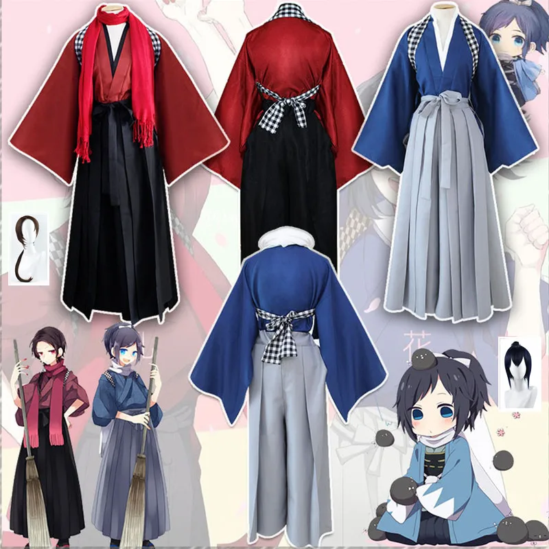 Touken Ranbu Online Cosplay Kashuu Kiyomitsu Yamatonokami Yasusada Kimono con sciarpa donna uomo uniforme gioco Outfit Houlder Strap