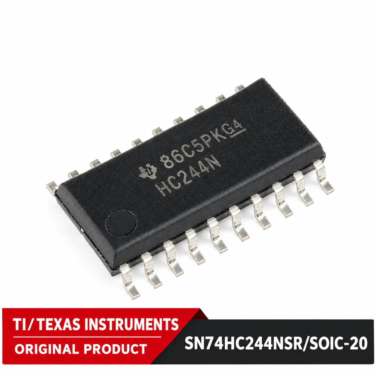 5PCS Original genuine product SN74HC244NSR SOIC-20 Tri-state Output Eight-Channel Buffer and Line Driver