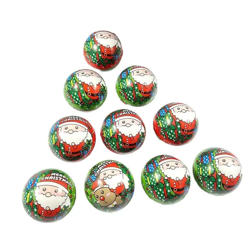 12 個クリスマスツリーサンタクローススクイーズおもちゃ弾むボールおもちゃスローリバウンド抗ストレスソフトおもちゃクリスマスデコレーションパーティーの記念品
