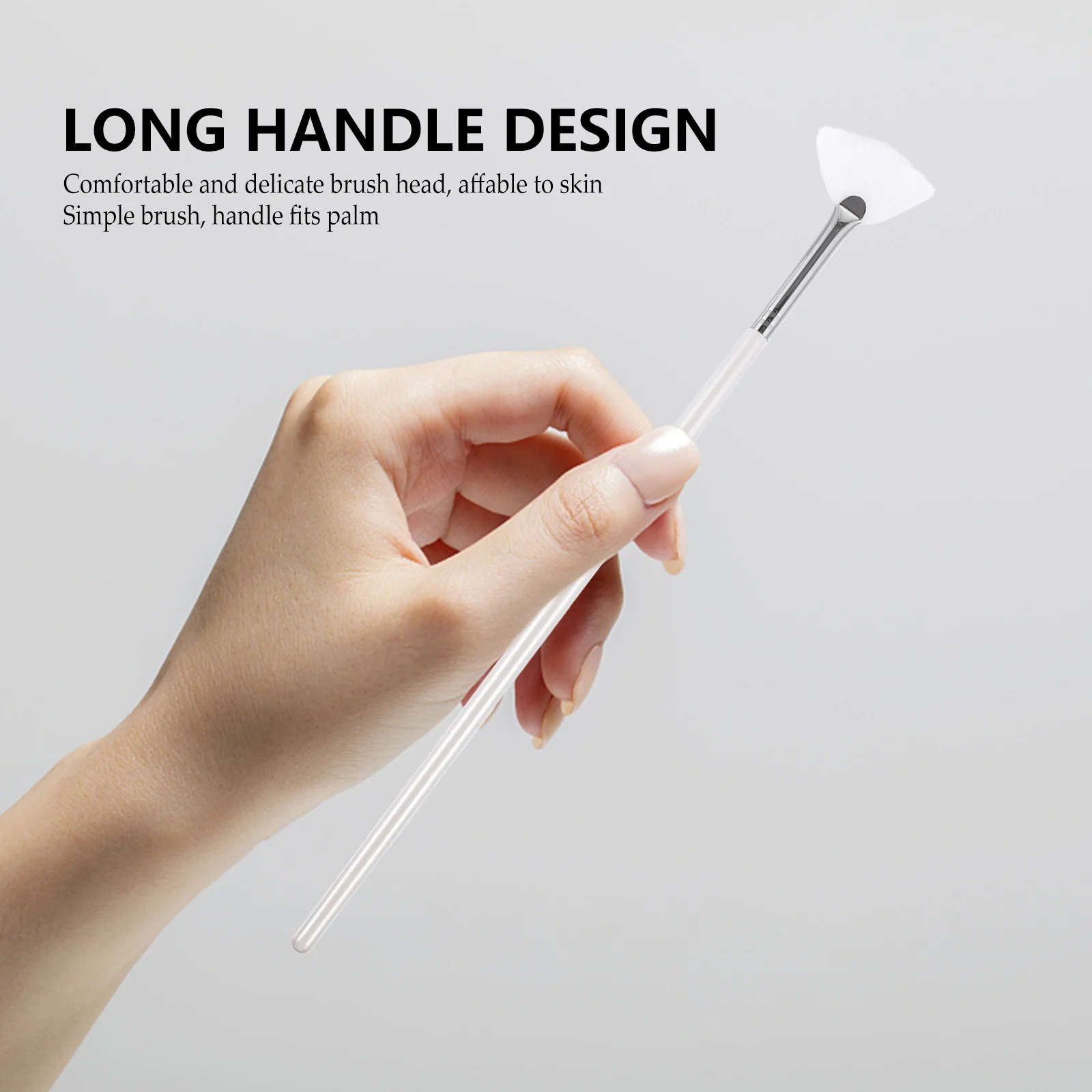 

2Pcs Facial Mask Brush Set Moderate Thickness Handle Mud Applicator Brush for DIY Skincare Tools Beauty Salon Facial Mask