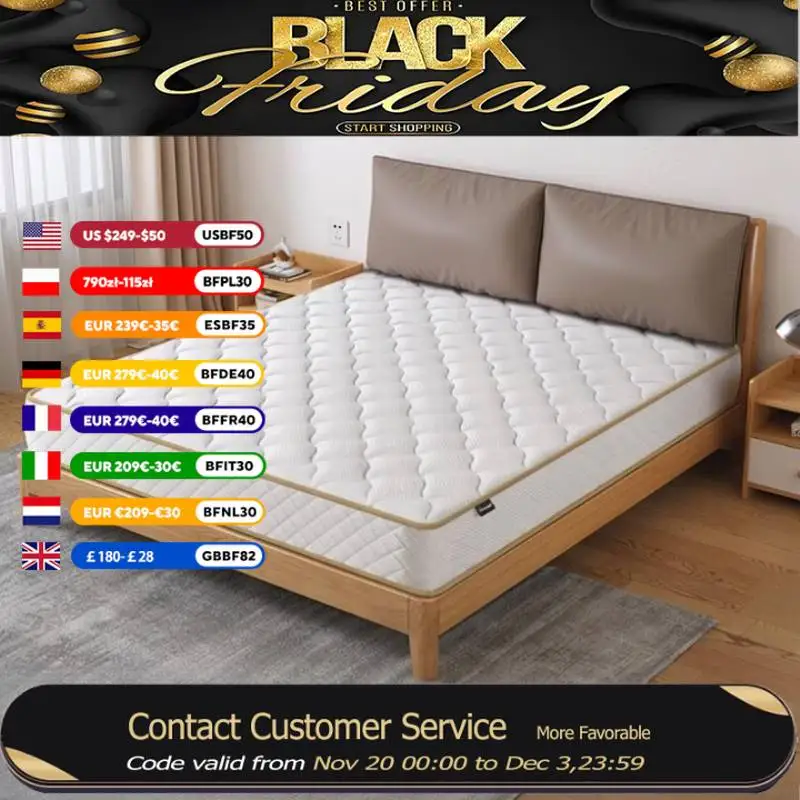 Adult Sleeping Mattresses Comforter Twin Size Bedroom King Size Mattresses Double Cool Soft Matelas De Lit Furniture Home