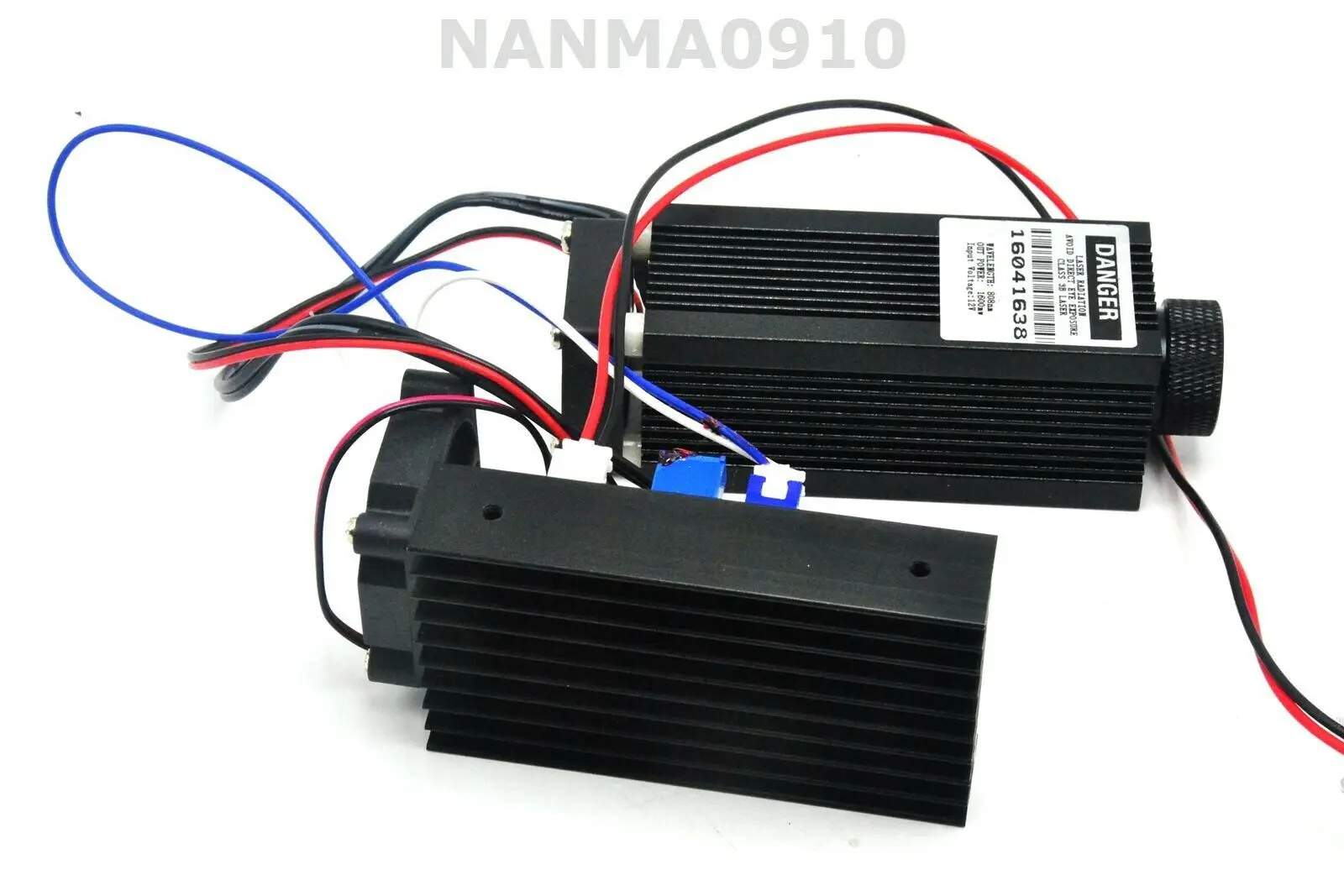 445nm 450nm 2W Adjustable Focal Laser Module with Fan / TTL