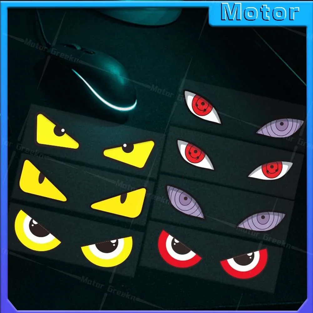 

Reflective Devil Eyes Stickers Motorcycle Accessories Decoration Body Fairing Helmet Decal For YAMAHA Kawasaki Suzuki BMW
