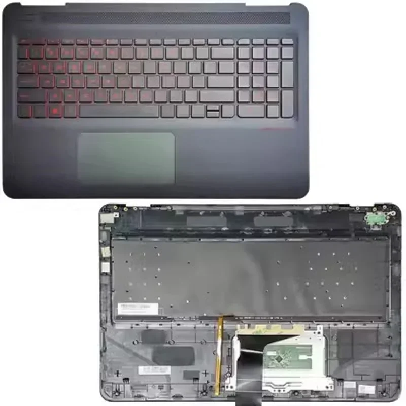 Original New Laptop Palmrest For HP OMEN 2nd 15-AX 15-DP TPN-Q173 G35 Keyboard Palmrest Backlit Touchpad Black Cover 859735-001