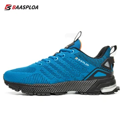 Baasploa Men Running Shoes Lightweight Sport Shoes for Men Mesh Breathable Casual Sneakers Non-Slip Outdoor New Arrival