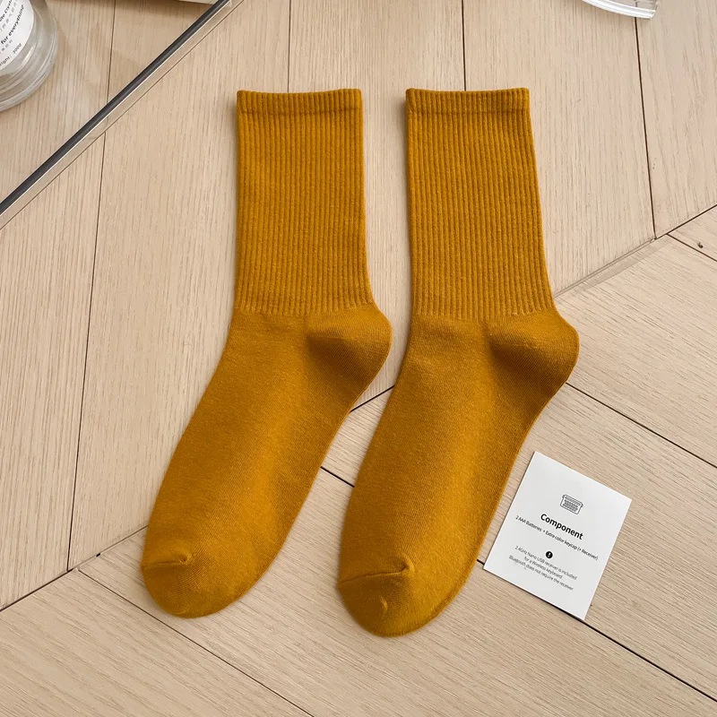 1 Paar Damensocken, rot, weiß, schwarz, Söckchen, atmungsaktiv, sportlich, bequem, einfarbig, Baumwolle, Bodensocken für Mädchen, Strumpfwaren – Detail 38