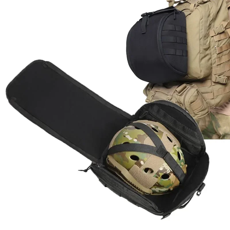 Tactical Helmet Bag Multi-Purpose Molle Storage Pack Military Carrying Pouch for Sports Hunting Shooting Combat Helmets