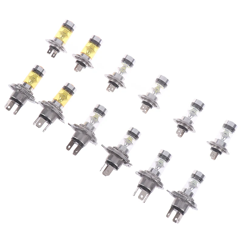 2 Pcs Car H4 H7 9003 HB2 8000K Hi Lo Beam 20 LED Super Bright Fog Light Driving DRL Bulb Lamp