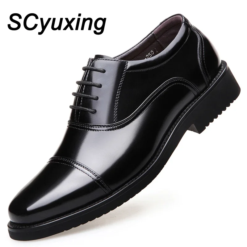 

2023 Man Split Leather Shoes Rubber Sole EXTRA Size 36 37 38 39 40 41 42 43 44 45 48 Man Business Office Male Dress Lether Shoes